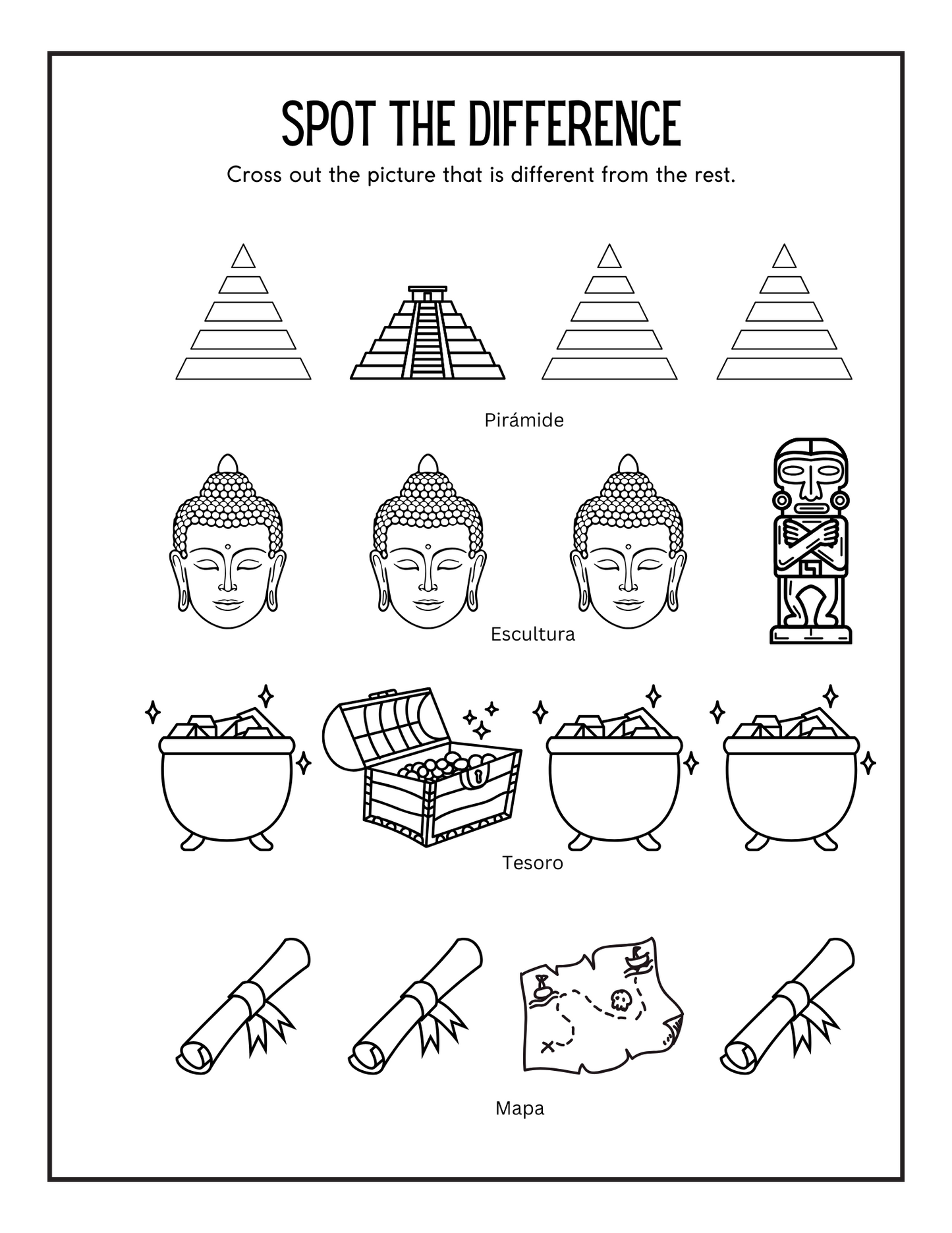 Children's Spanish Jungle Activity Pack - PDF