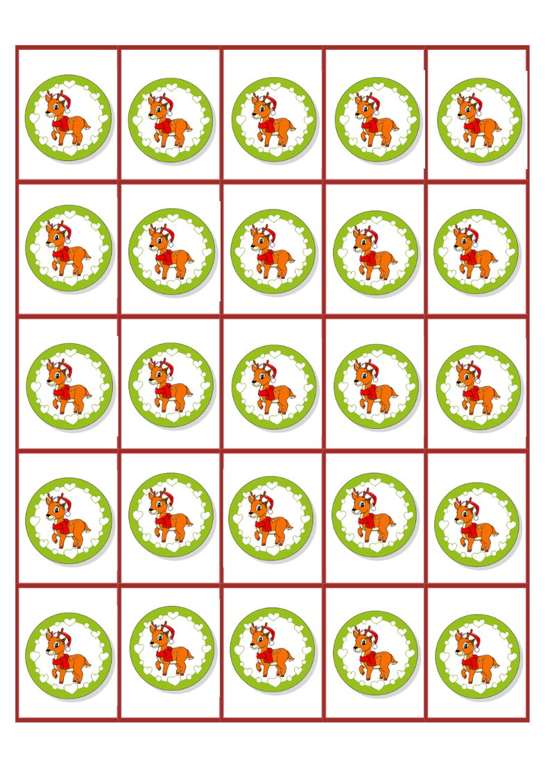 Christmas Bingo Game