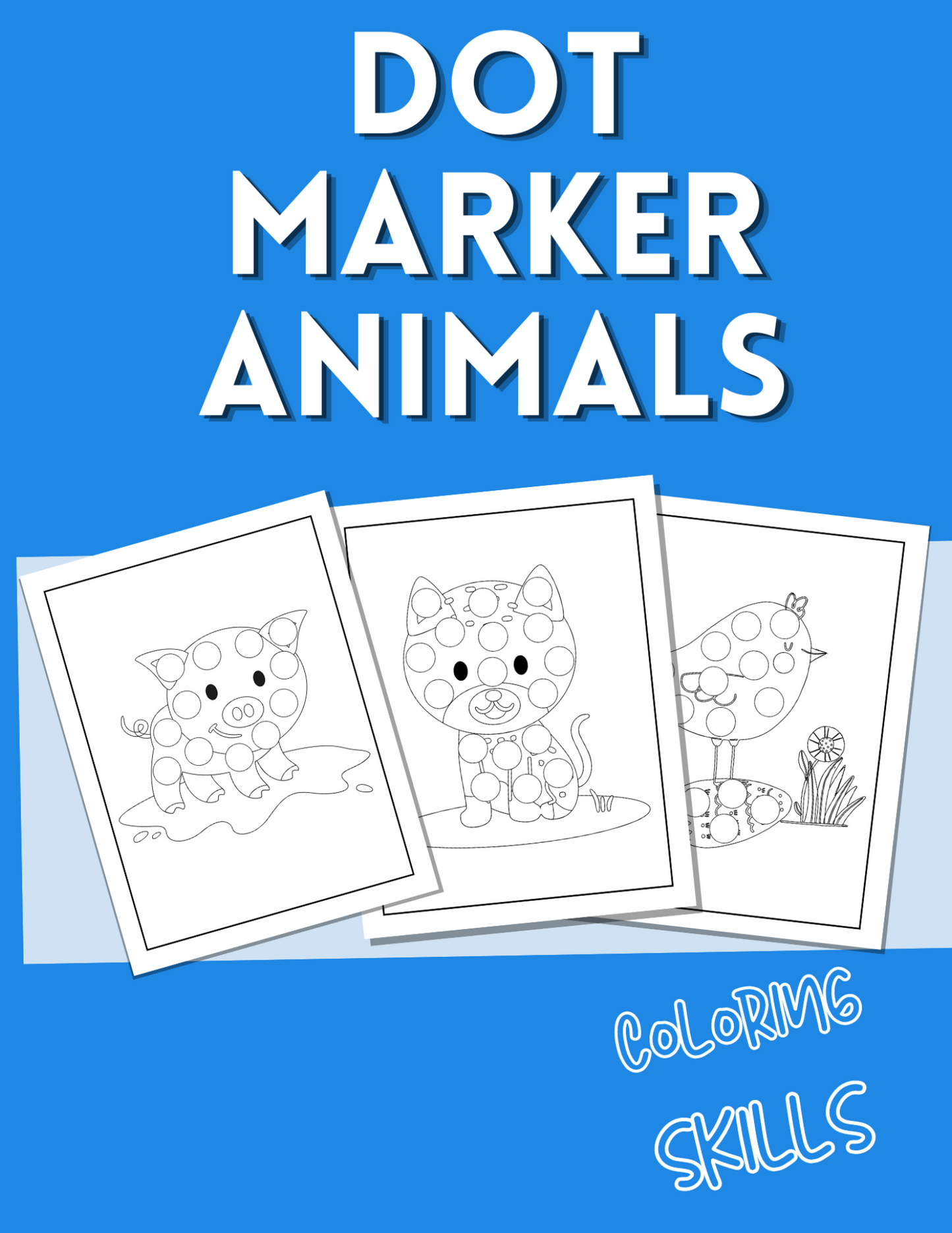 Dot Marker Animals Activity Book  (Printable)