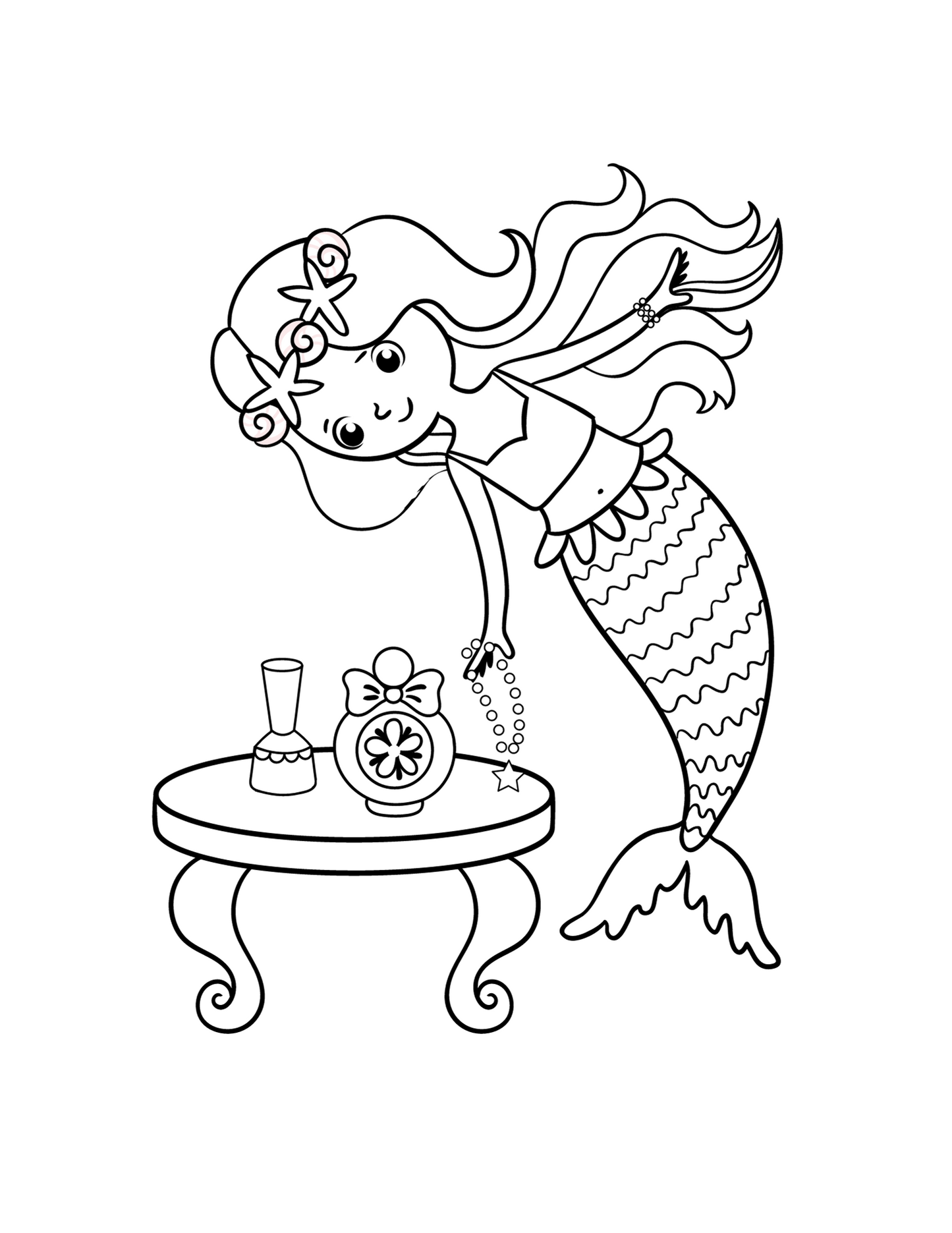 Ocean Adventure Spanish Vocabulary Mermaid Coloring Pack