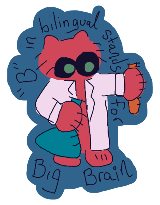 Bilingual Cats Stickers Sheet