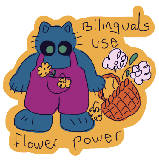 Bilingual Cats Stickers Sheet