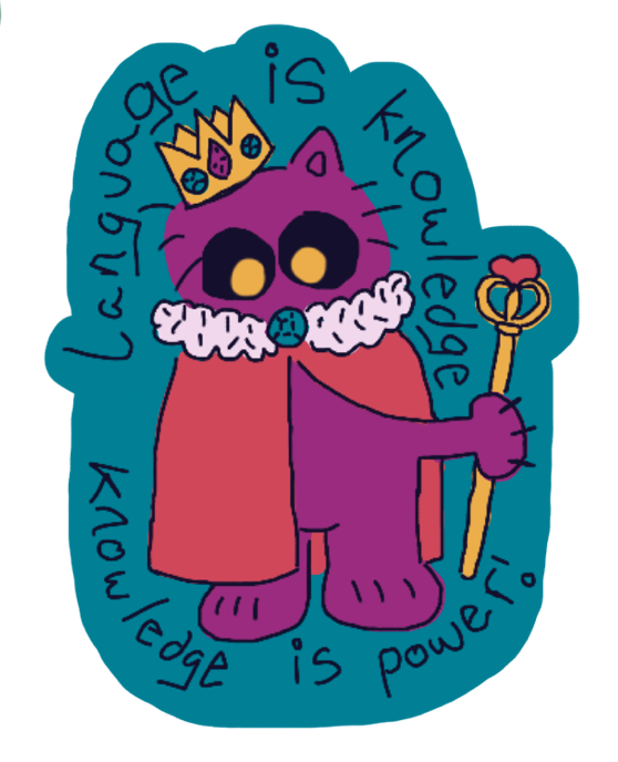 Bilingual Cats Stickers Sheet