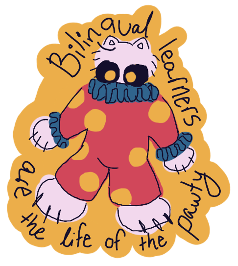 Bilingual Cats Stickers Sheet