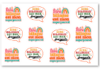 Being Bilingual French Stickers Sheet
