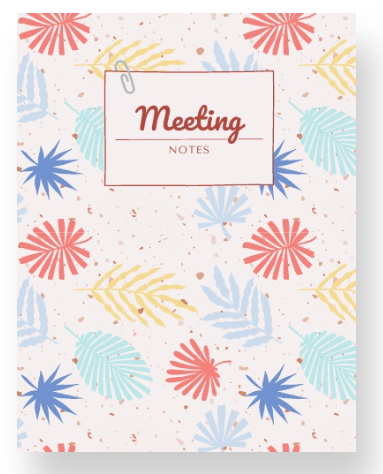 Action Notes Meeting Notebook, Meeting Notebook for Work, Meeting Notebook, Meeting Notes with Action Items,