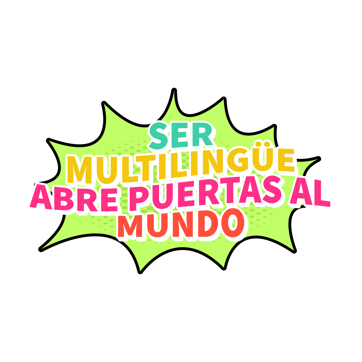 Multilingual Spanish Stickers Sheet