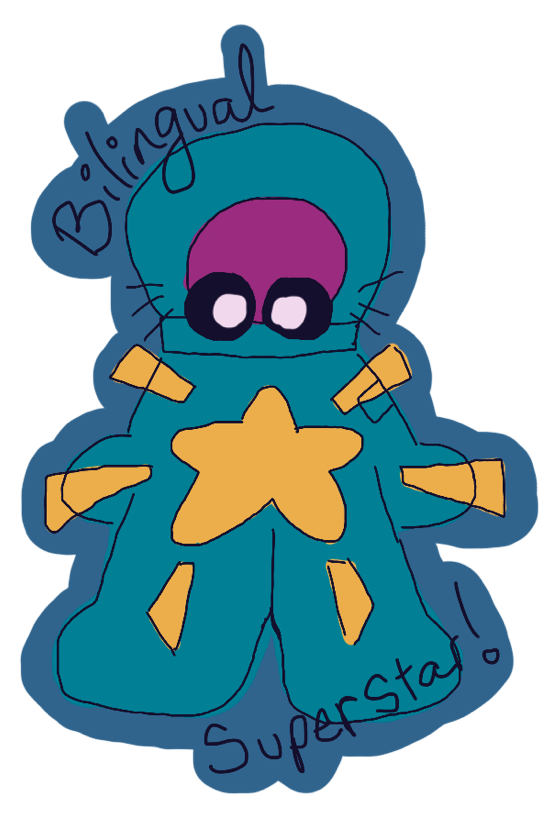 Bilingual Cats Stickers Sheet