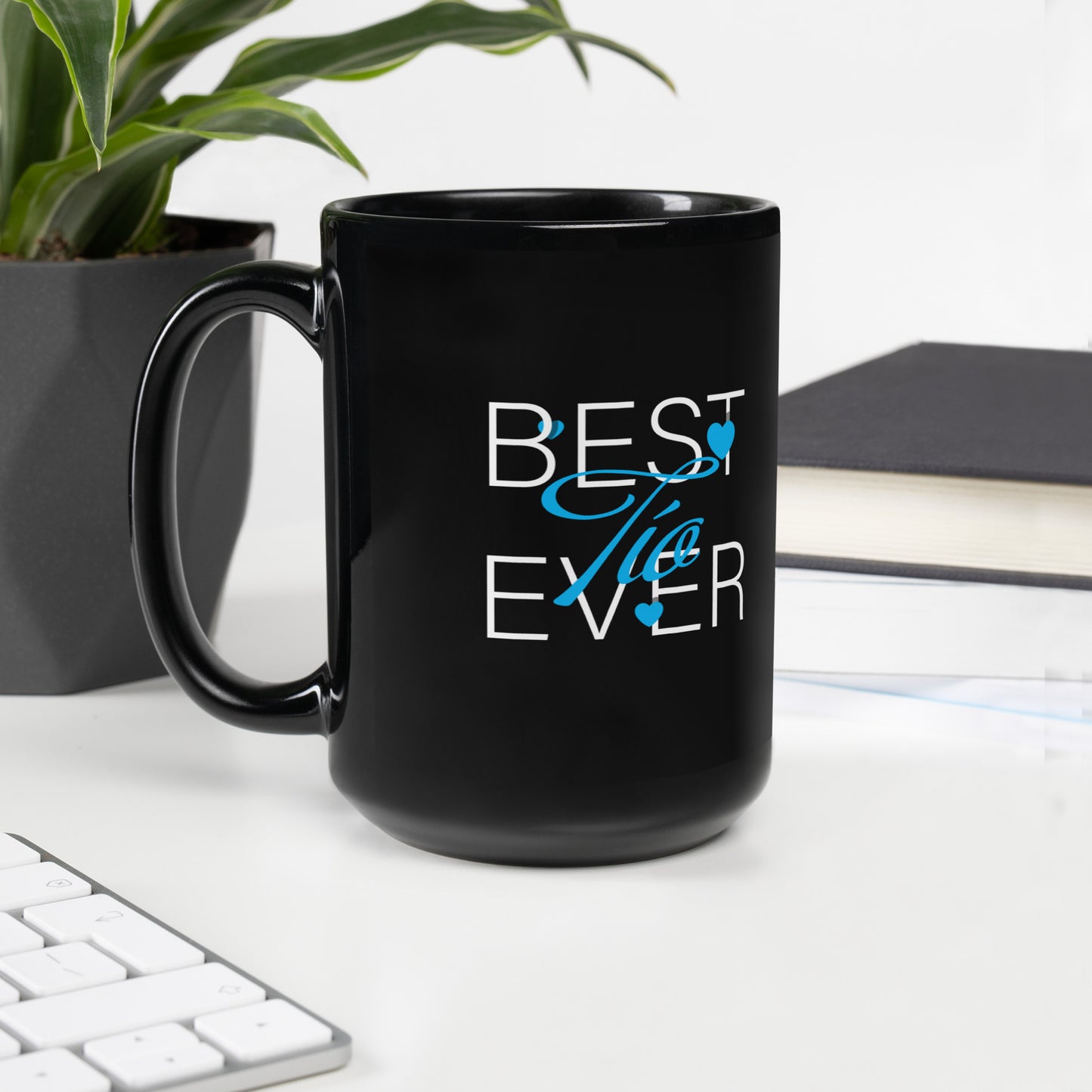 Best uncle Ever Black Glossy Mug