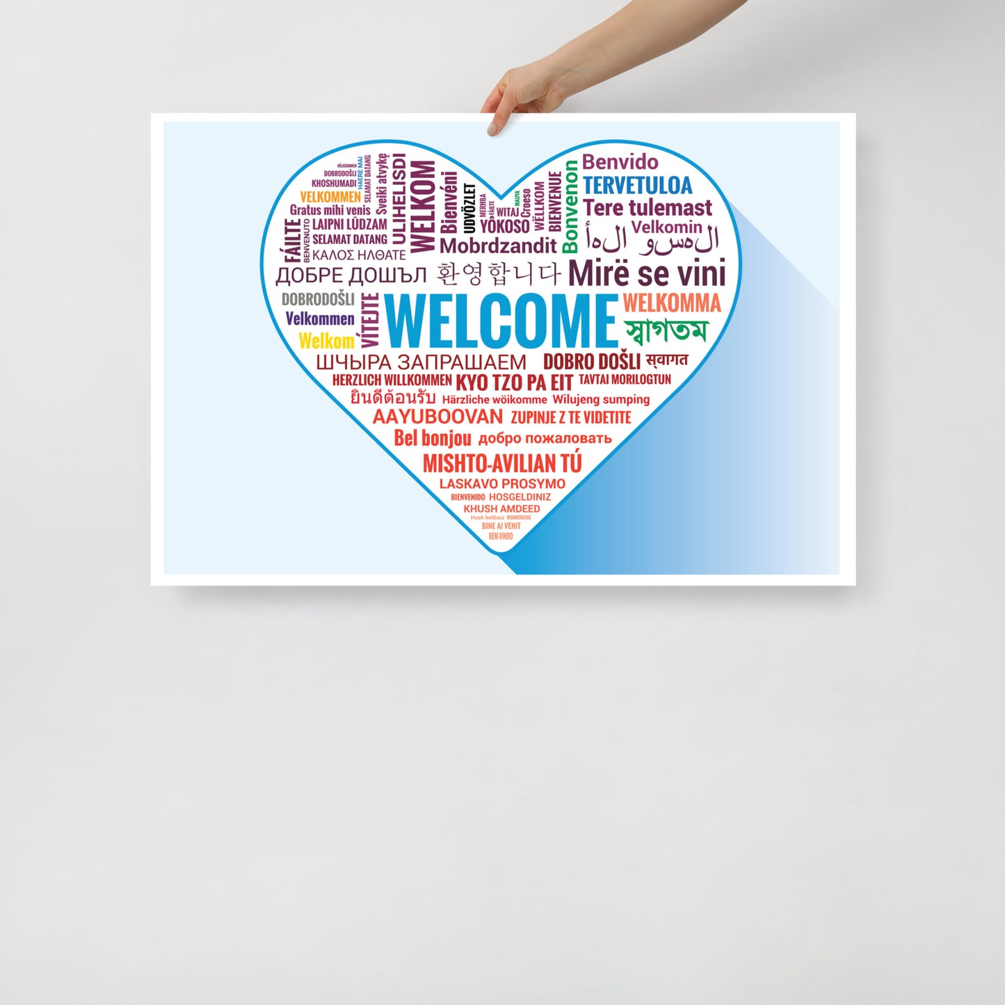 Welcome Poster in Different Languages, Bilingual Super Power Poster, Classroom Decor, Bilingual Poster, Back To School, Office Decor, Multilingual Poster,