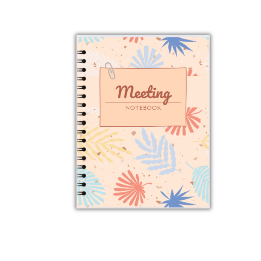 Action Notes Meeting Coil Notebook, Meeting Notebook for Work, Meeting Notebook, Meeting Notes with Action Items
