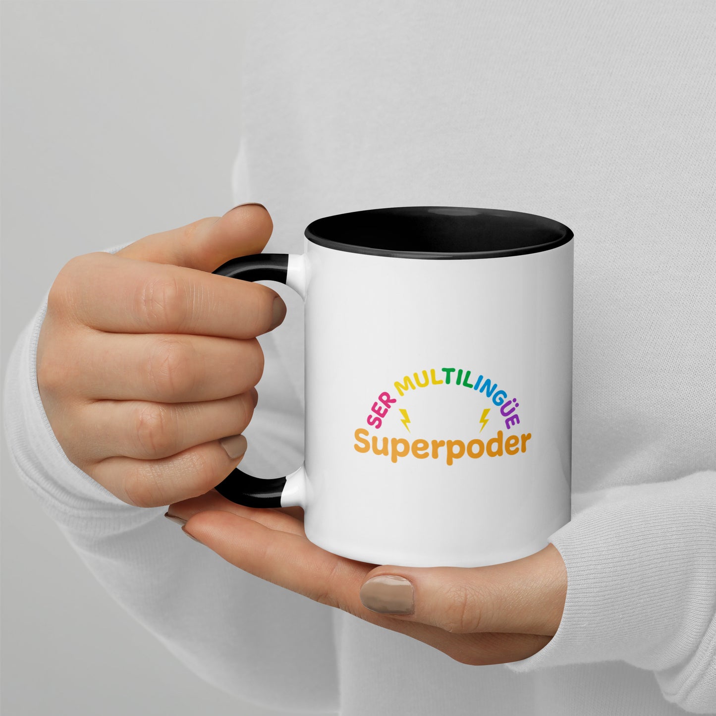 Superpoder  Mug with Color Inside