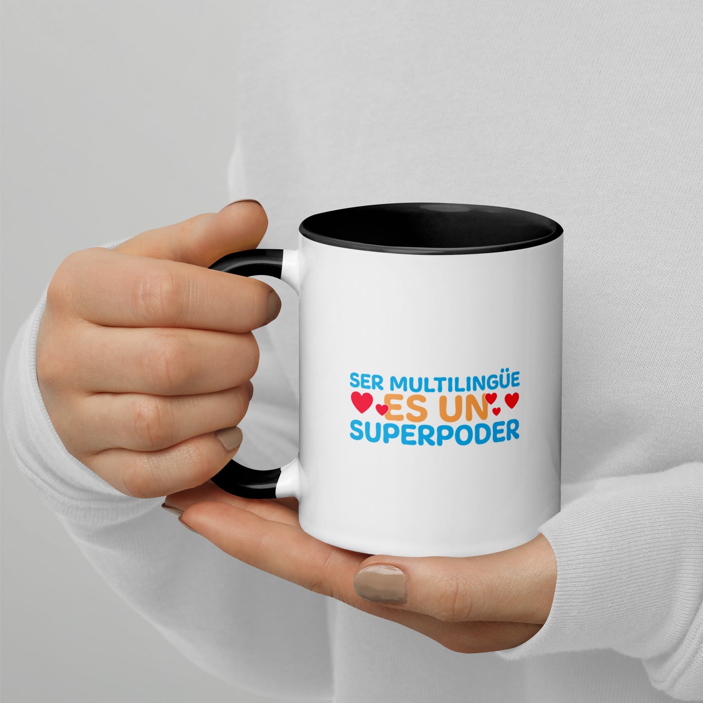 Superpoder  Mug with Color Inside