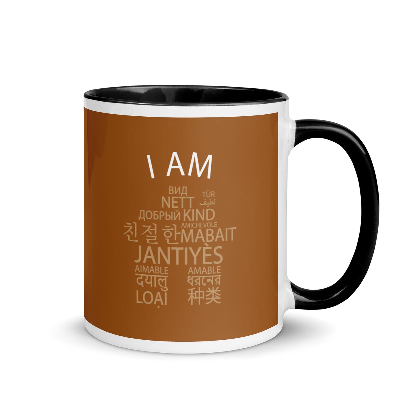 Taza Soy Amable con Color en el Interior.