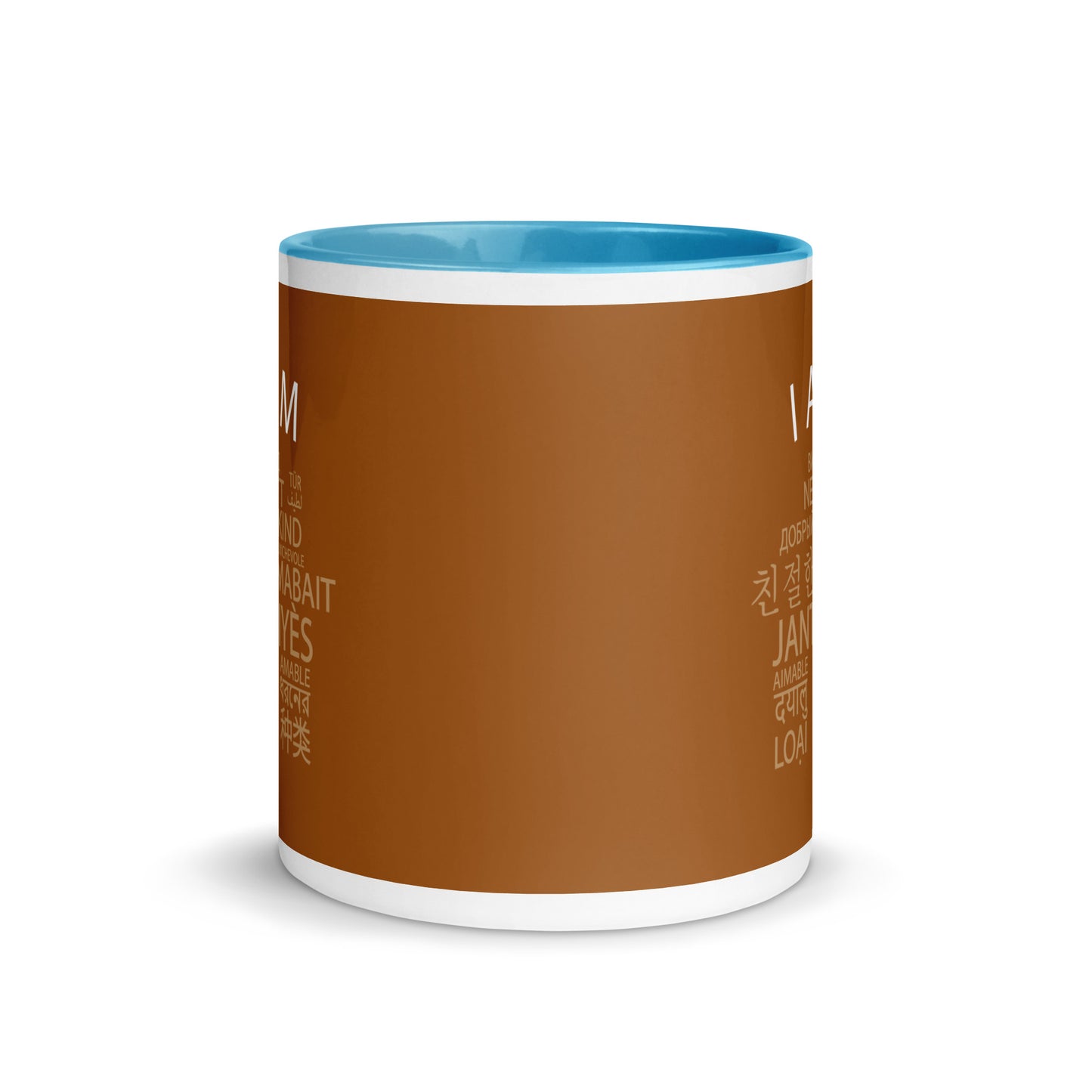 Taza Soy Amable con Color en el Interior.