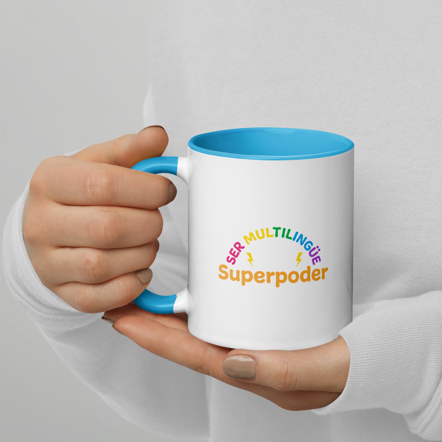 Superpoder  Mug with Color Inside