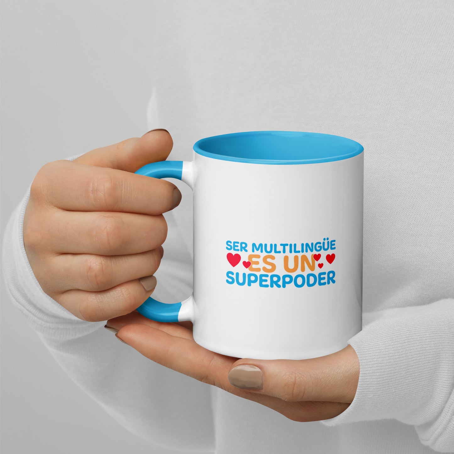 Superpoder  Mug with Color Inside