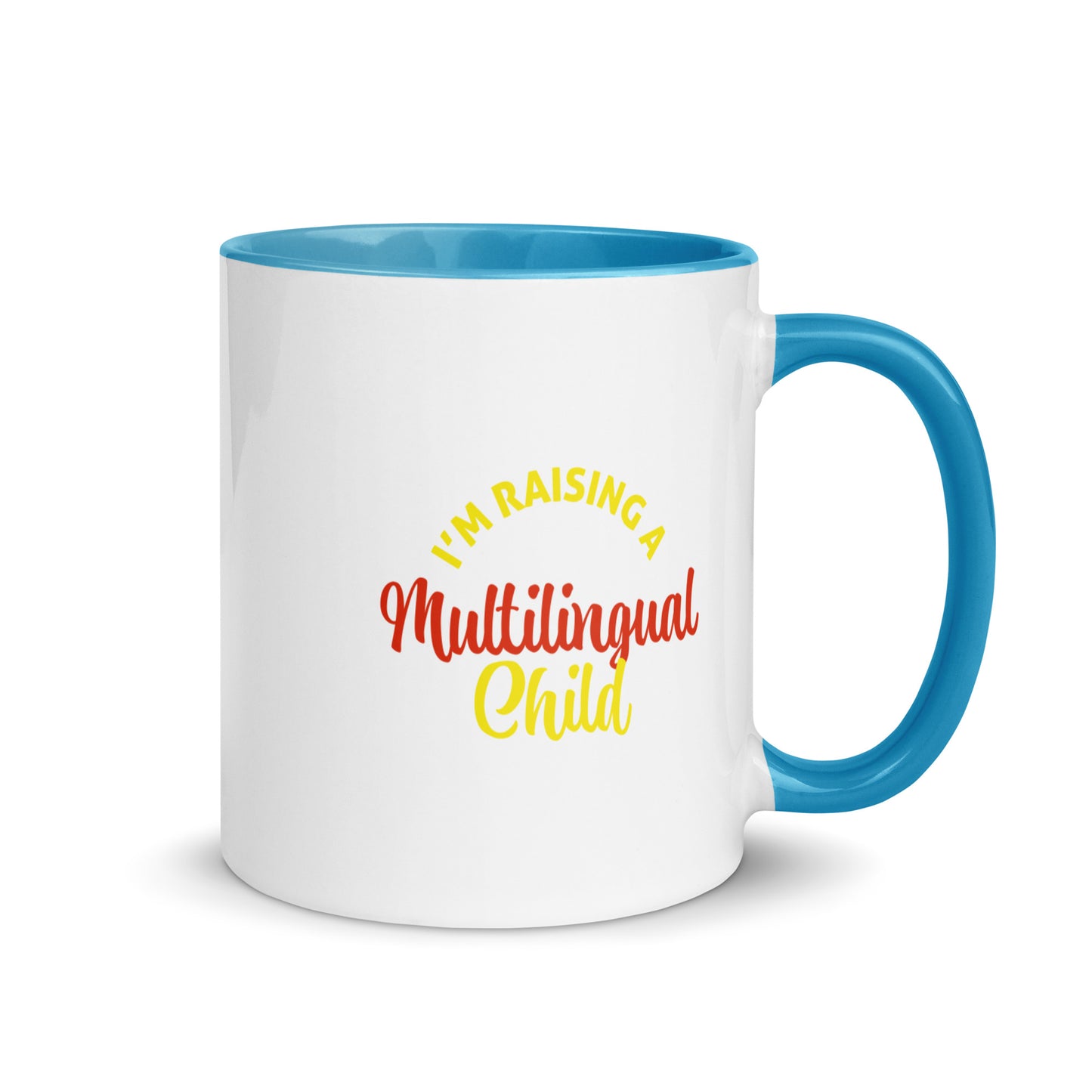 Raising Multilingual Mug with Color Inside.