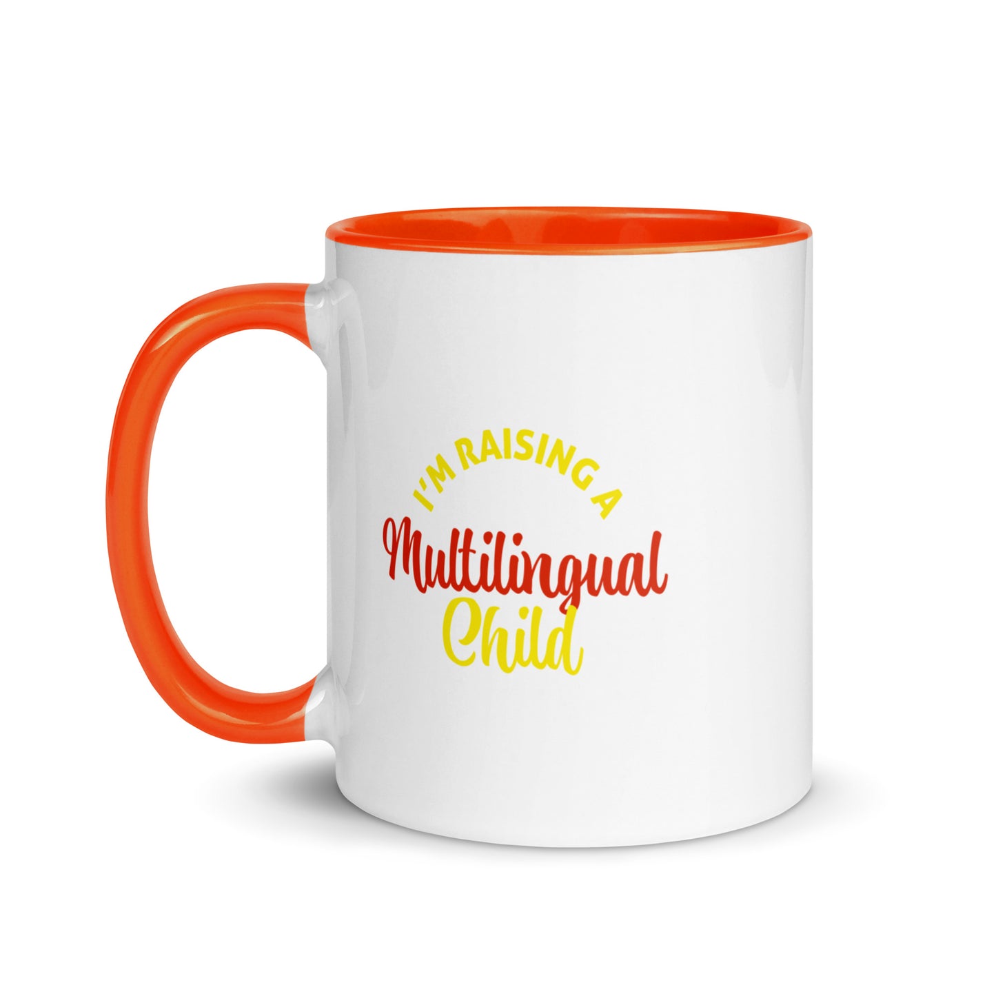 Raising Multilingual Mug with Color Inside.