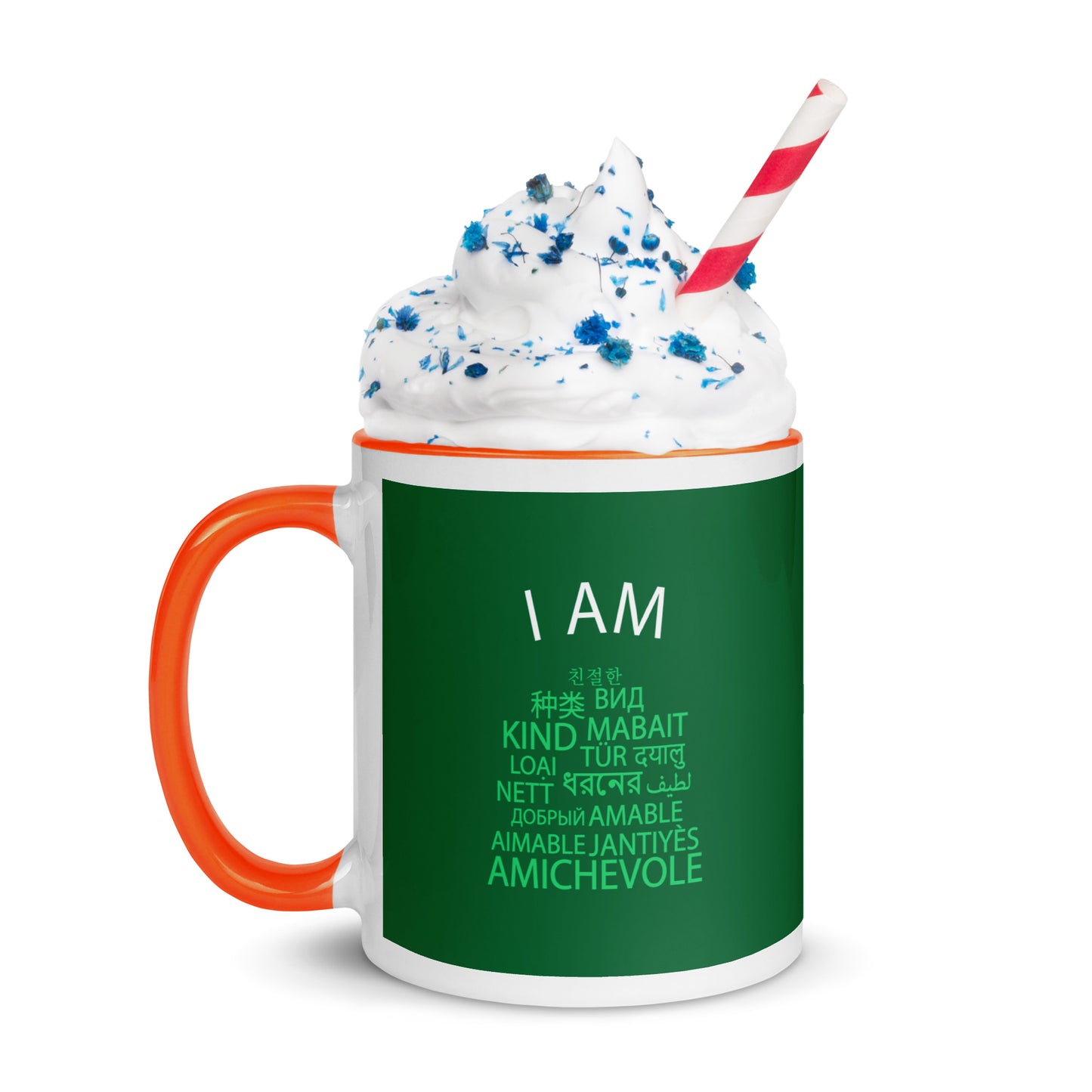 Taza Soy Amable con Color en el Interior.