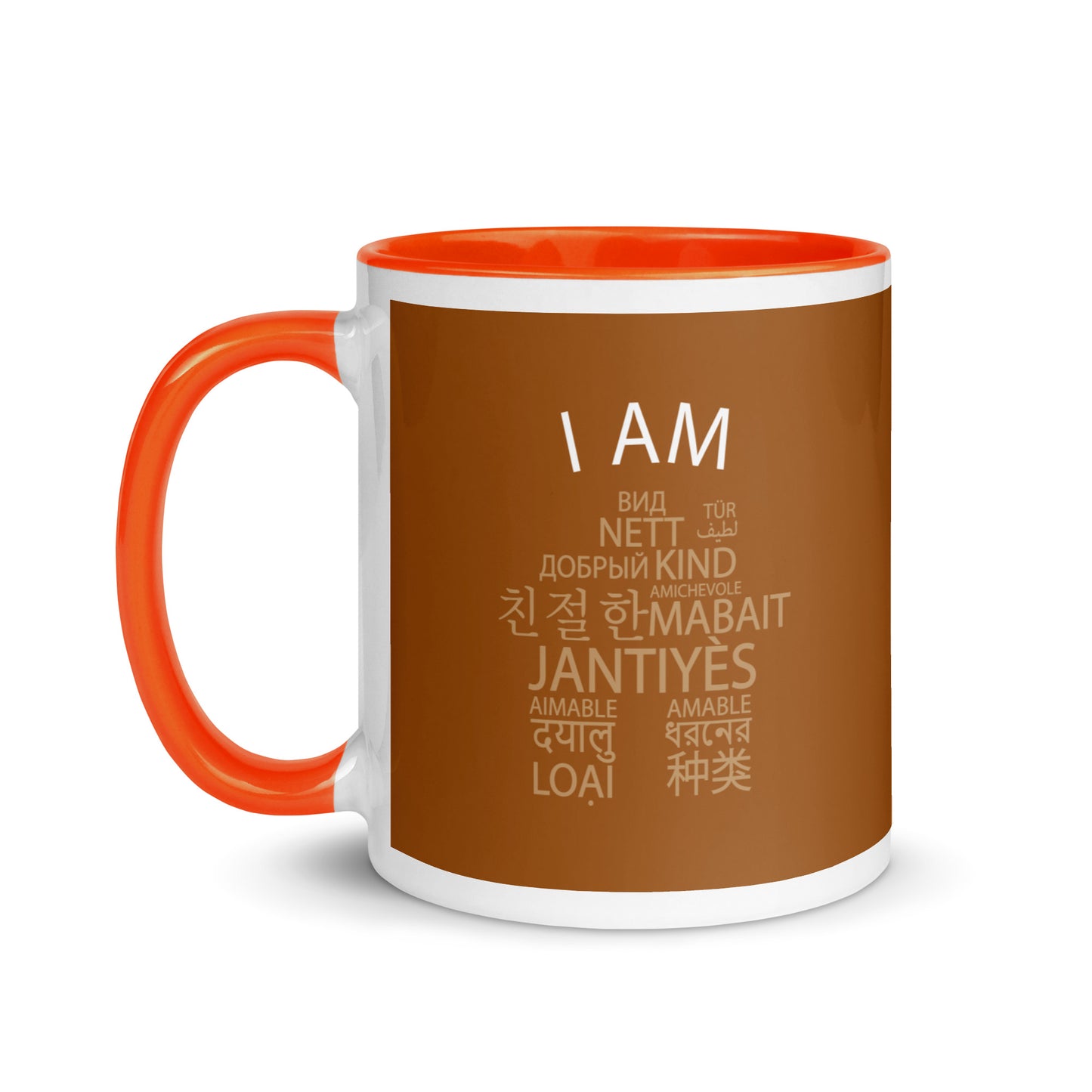 Taza Soy Amable con Color en el Interior.