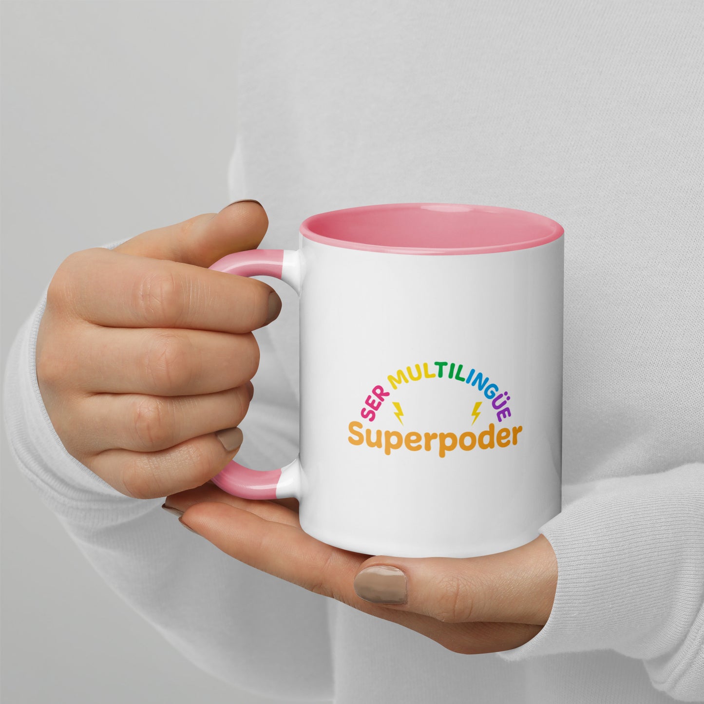 Superpoder  Mug with Color Inside