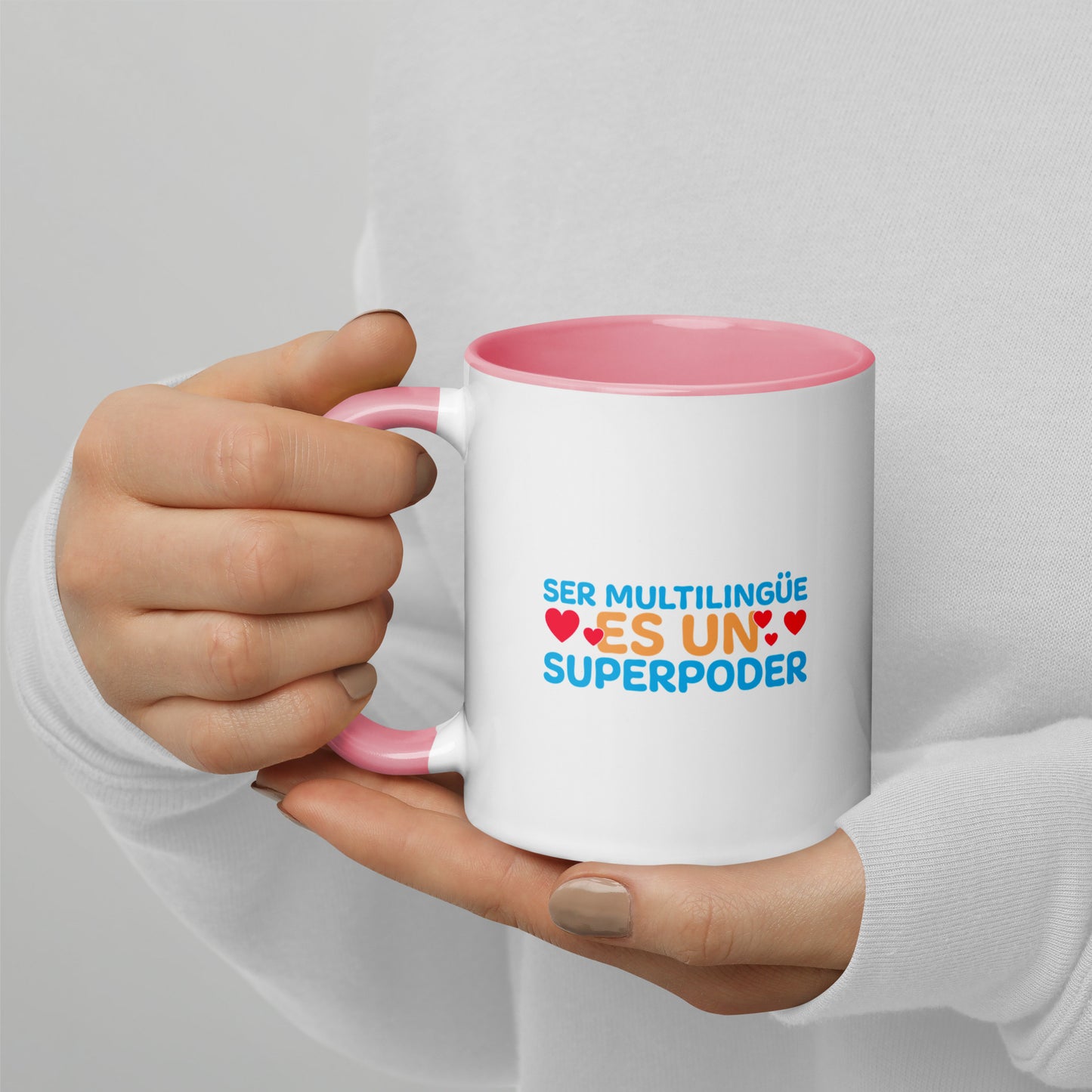 Superpoder  Mug with Color Inside