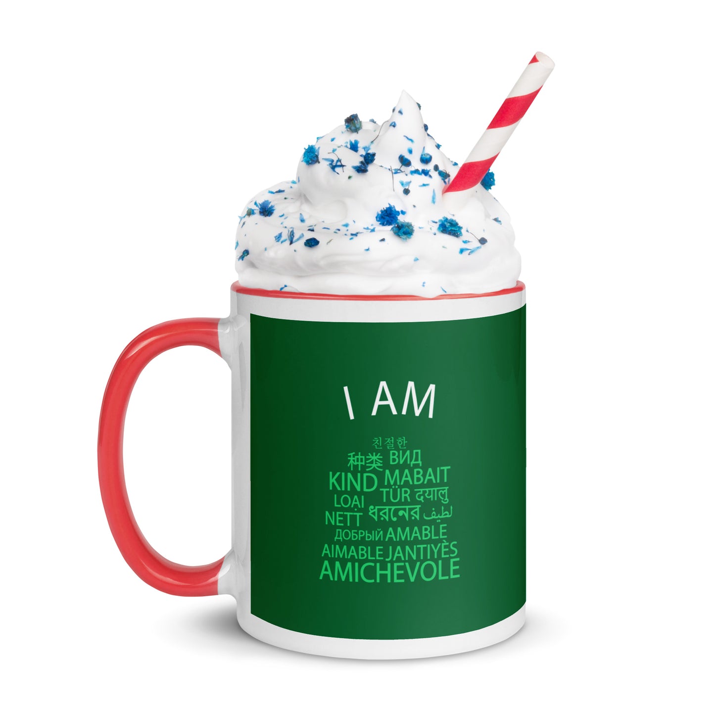 Taza Soy Amable con Color en el Interior.