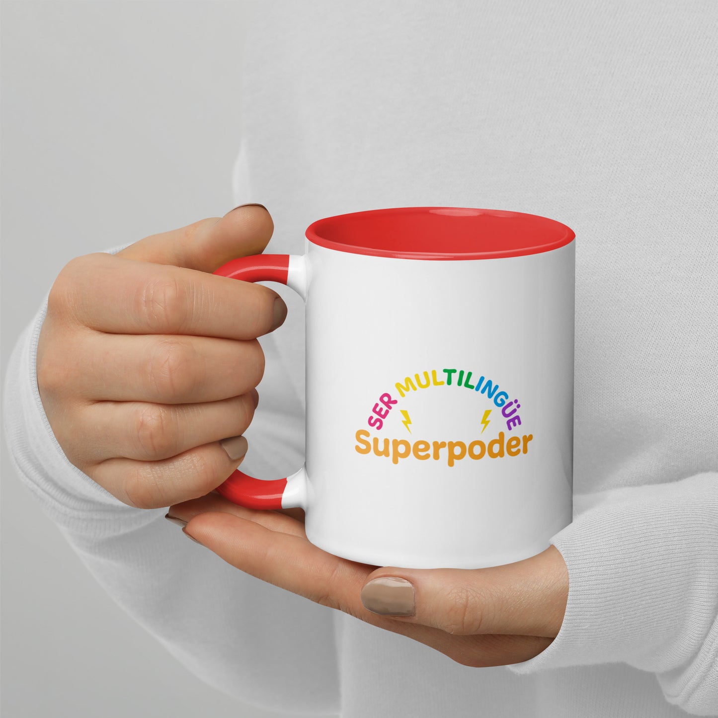 Superpoder  Mug with Color Inside