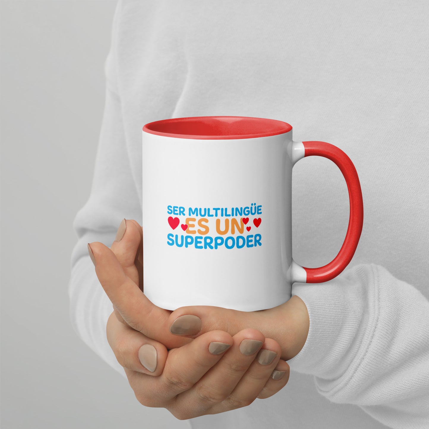 Superpoder  Mug with Color Inside