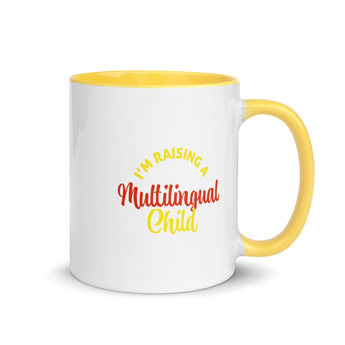Raising Multilingual Mug with Color Inside.