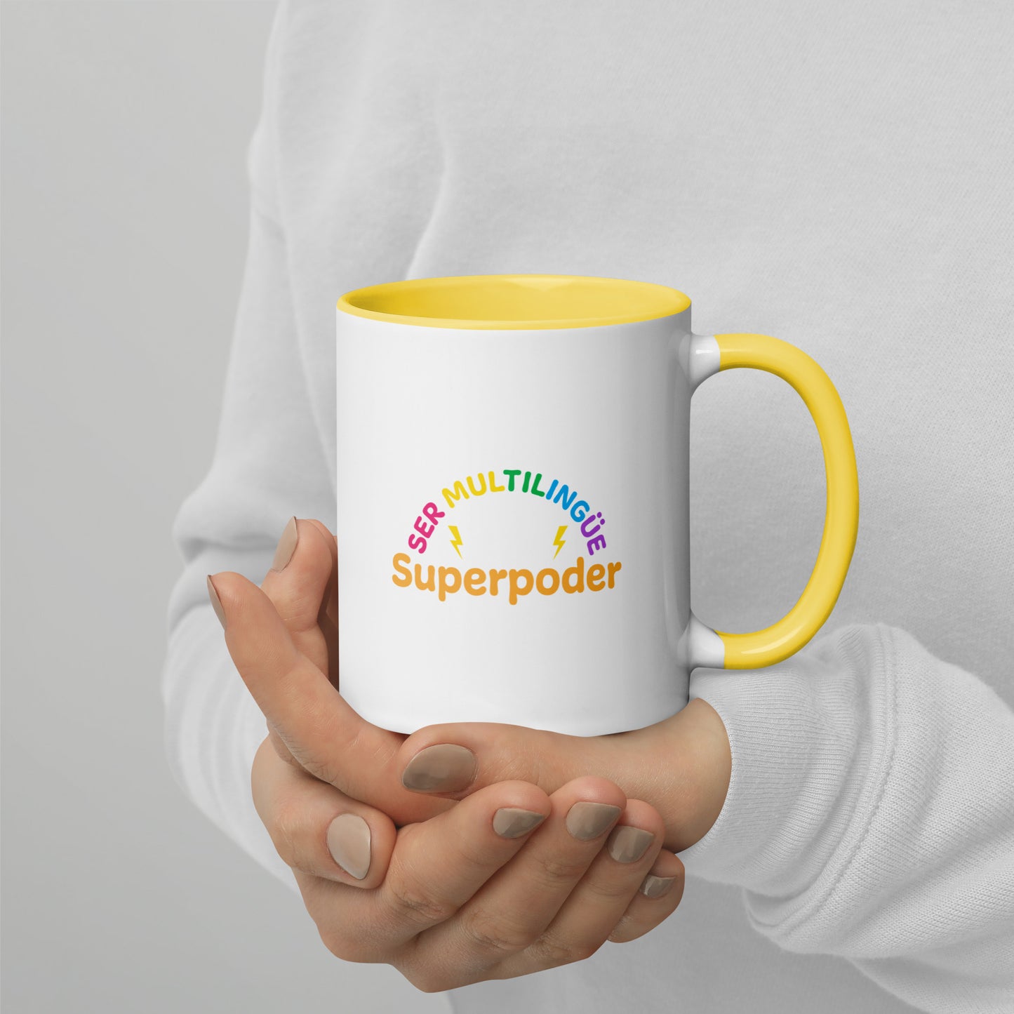 Superpoder  Mug with Color Inside