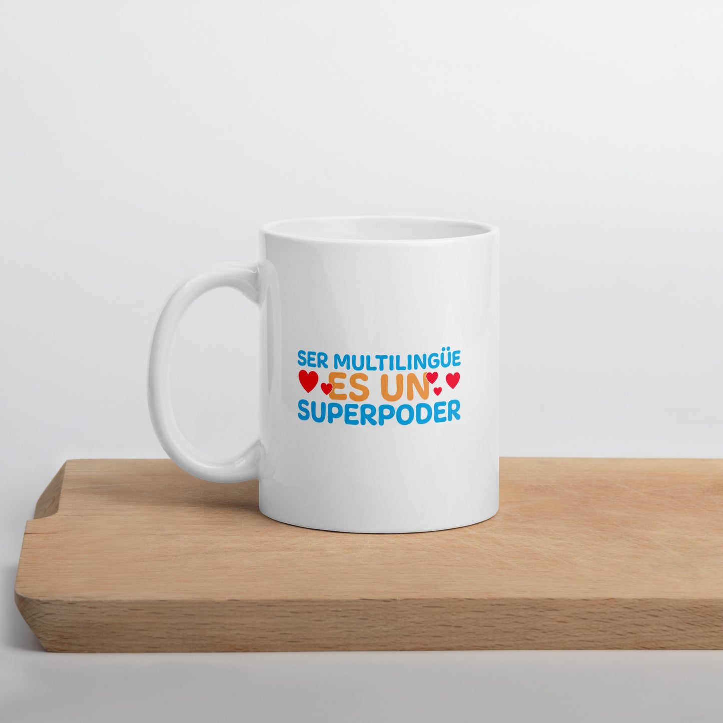Superpoder  White glossy mug