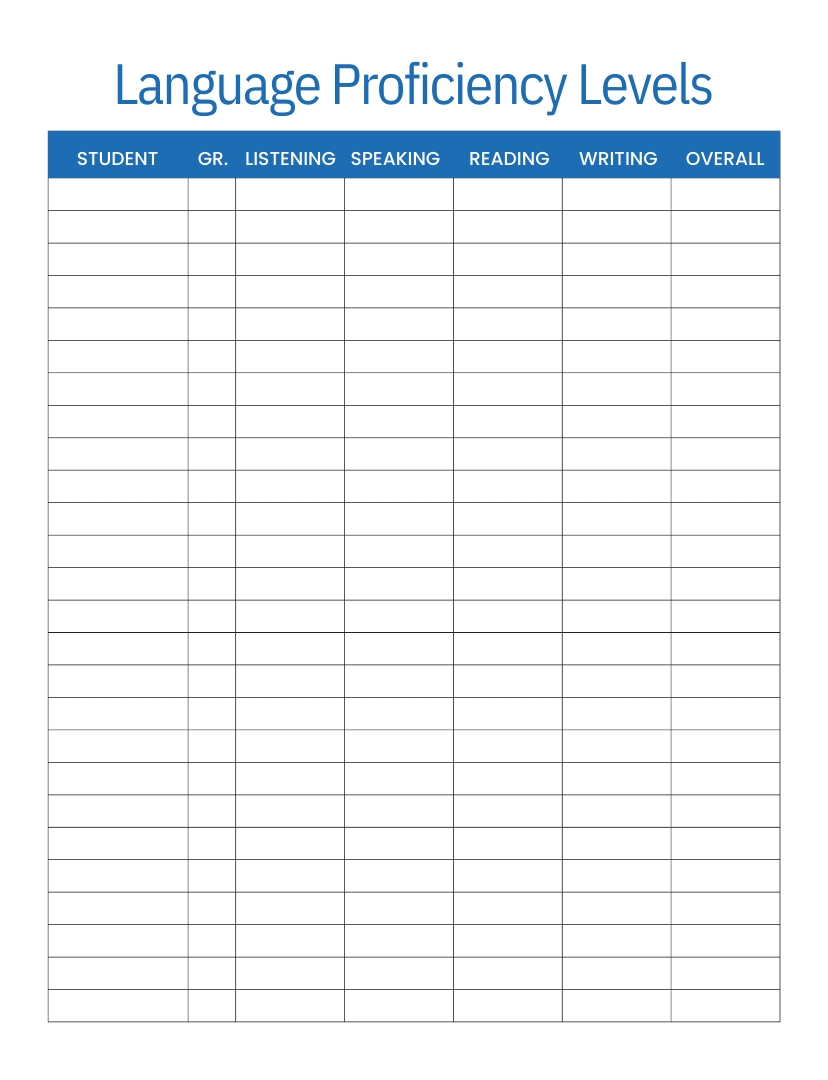 ESL Teacher Planner 2023 - 2024 (PDF Blue)