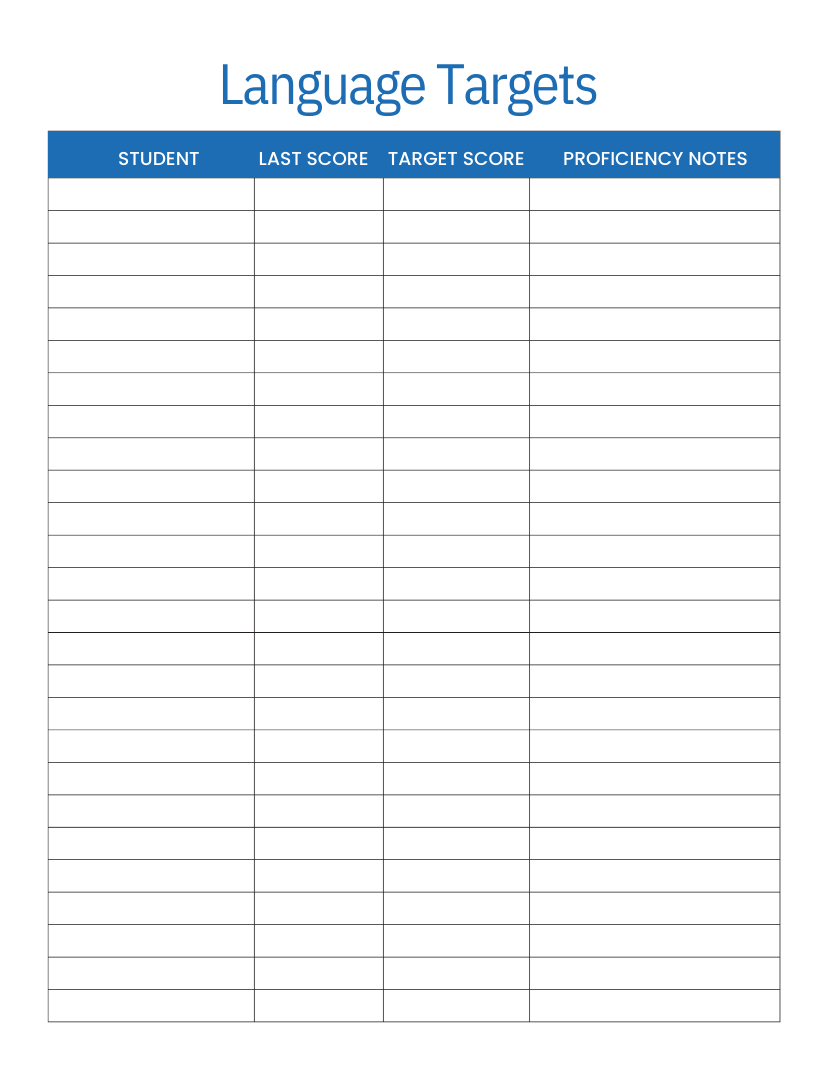 ESL Teacher Planner 2023 - 2024 (PDF Blue)