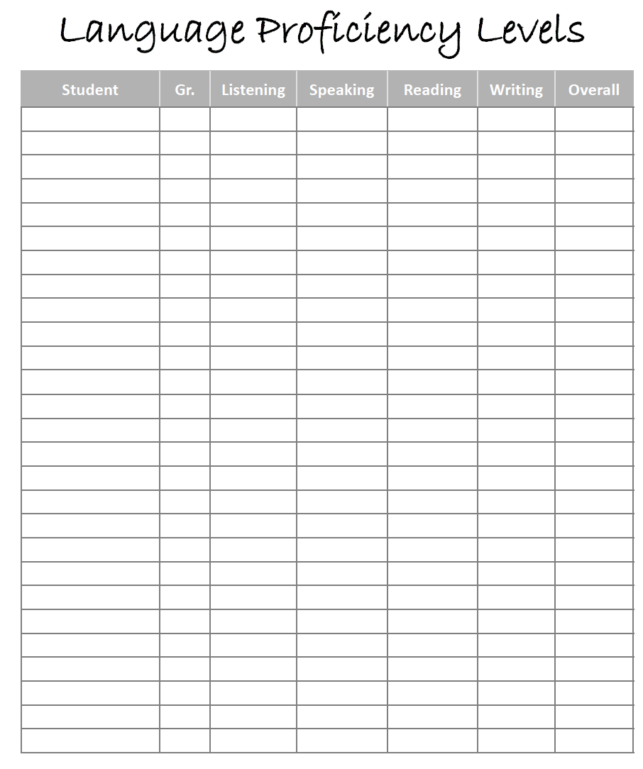 ESL Teacher Planner 2023 - 2024 (PDF Black & White)