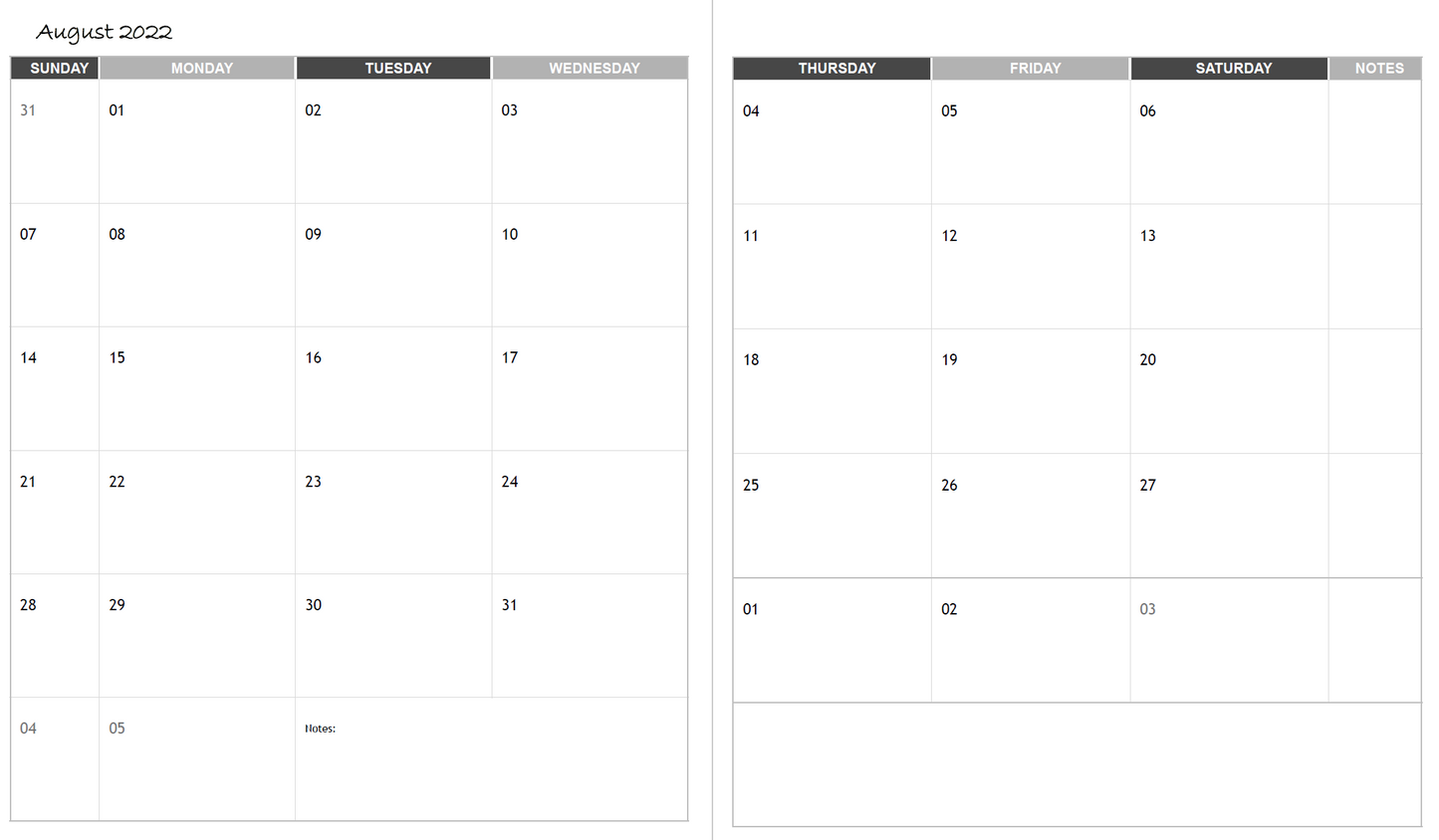 ESL Teacher Planner 2023 - 2024 (PDF Black & White)