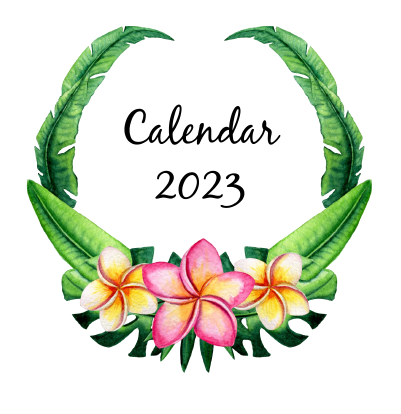 Tropical Floral Calendar - 2023 (Free)