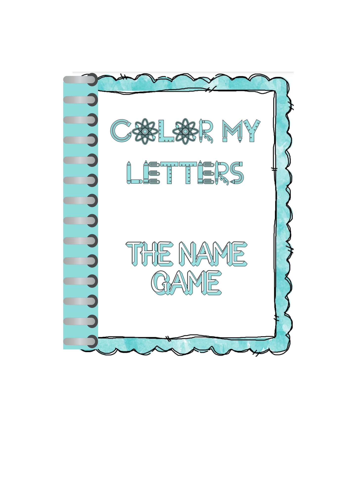 ABC Coloring Pages & Name Game for Kids (Printable)
