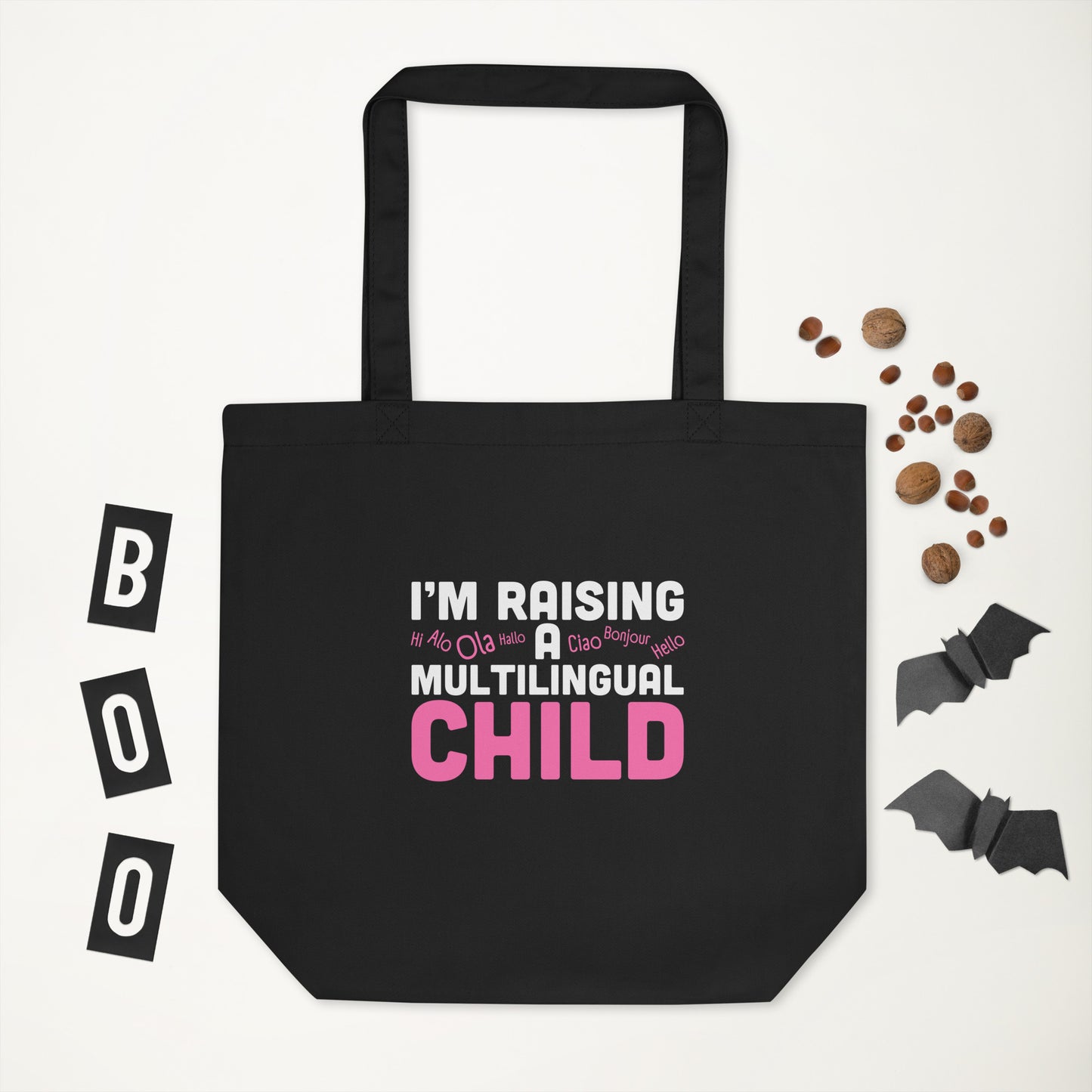 raising Multilingual Eco Tote Bag.