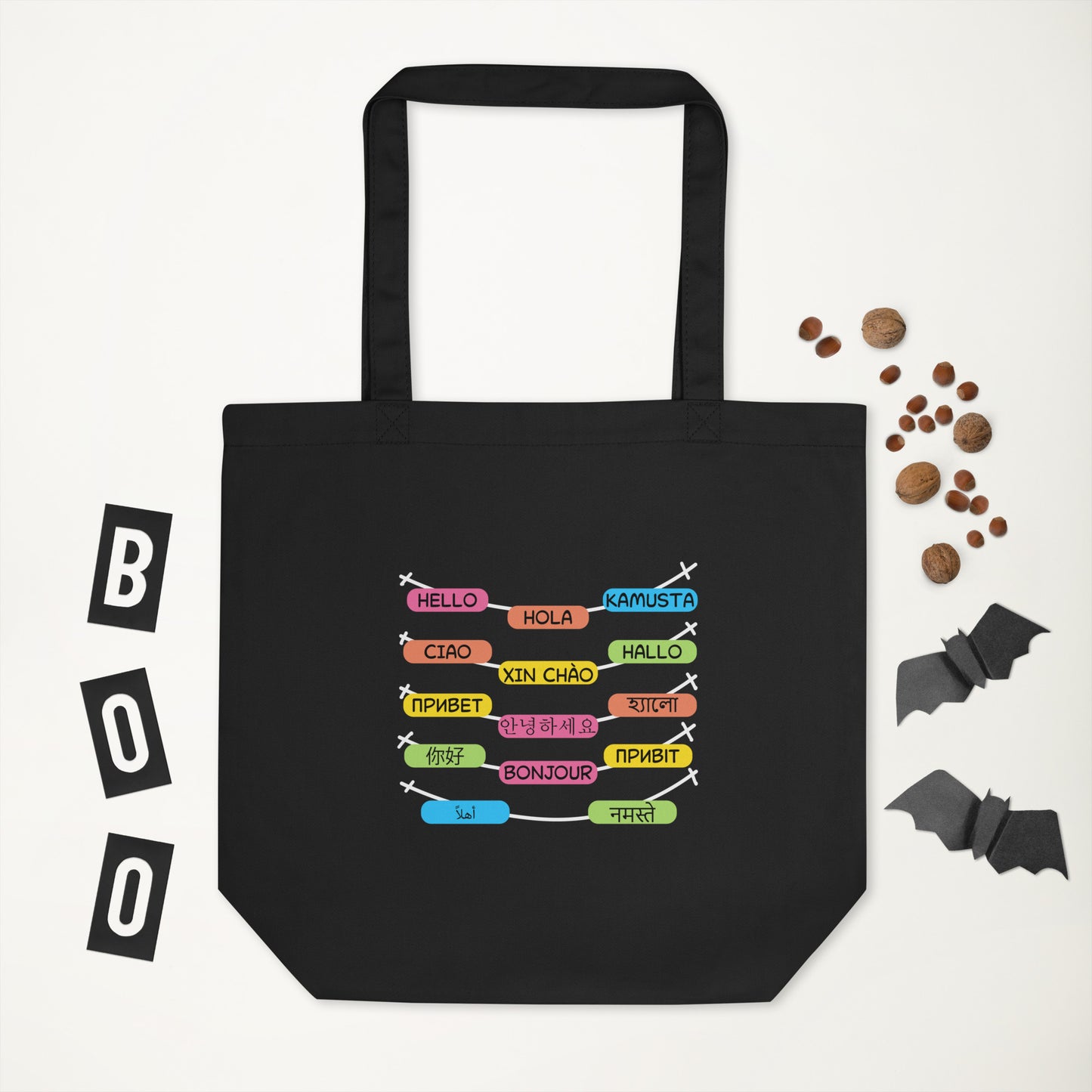 Multilingual Word Wall Eco Tote Bag