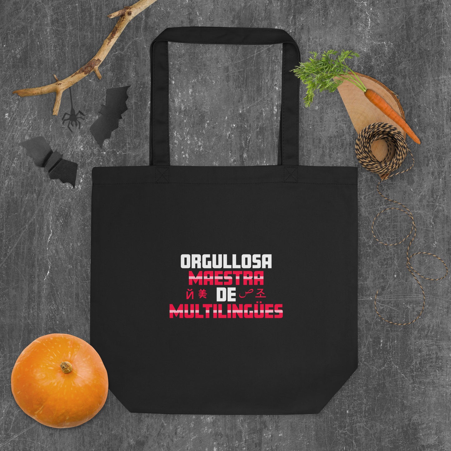Orgullosa Maestra De Multilingues Eco Tote Bag.