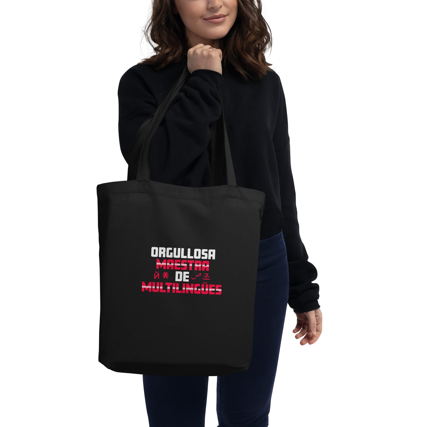 Orgullosa Maestra De Multilingues Eco Tote Bag.