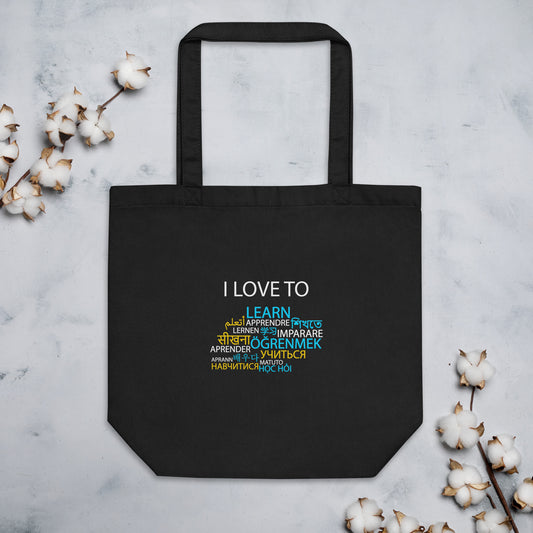 I Love To Learn Eco Tote Bag
