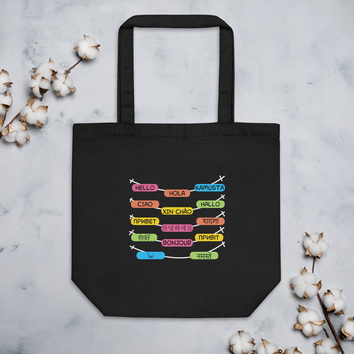Multilingual Word Wall Eco Tote Bag