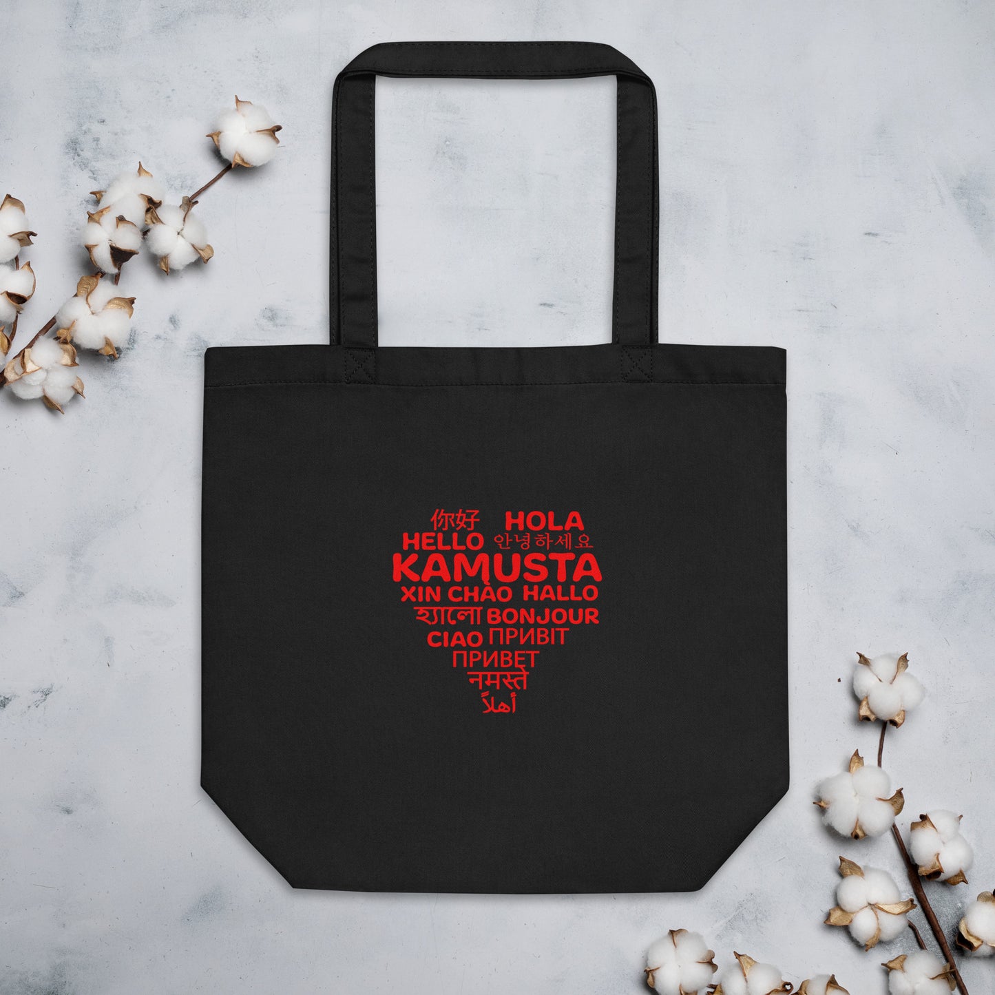 Hello In Different Languages Tote Bag