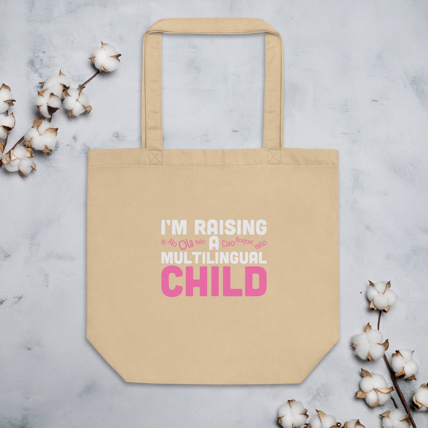 raising Multilingual Eco Tote Bag.