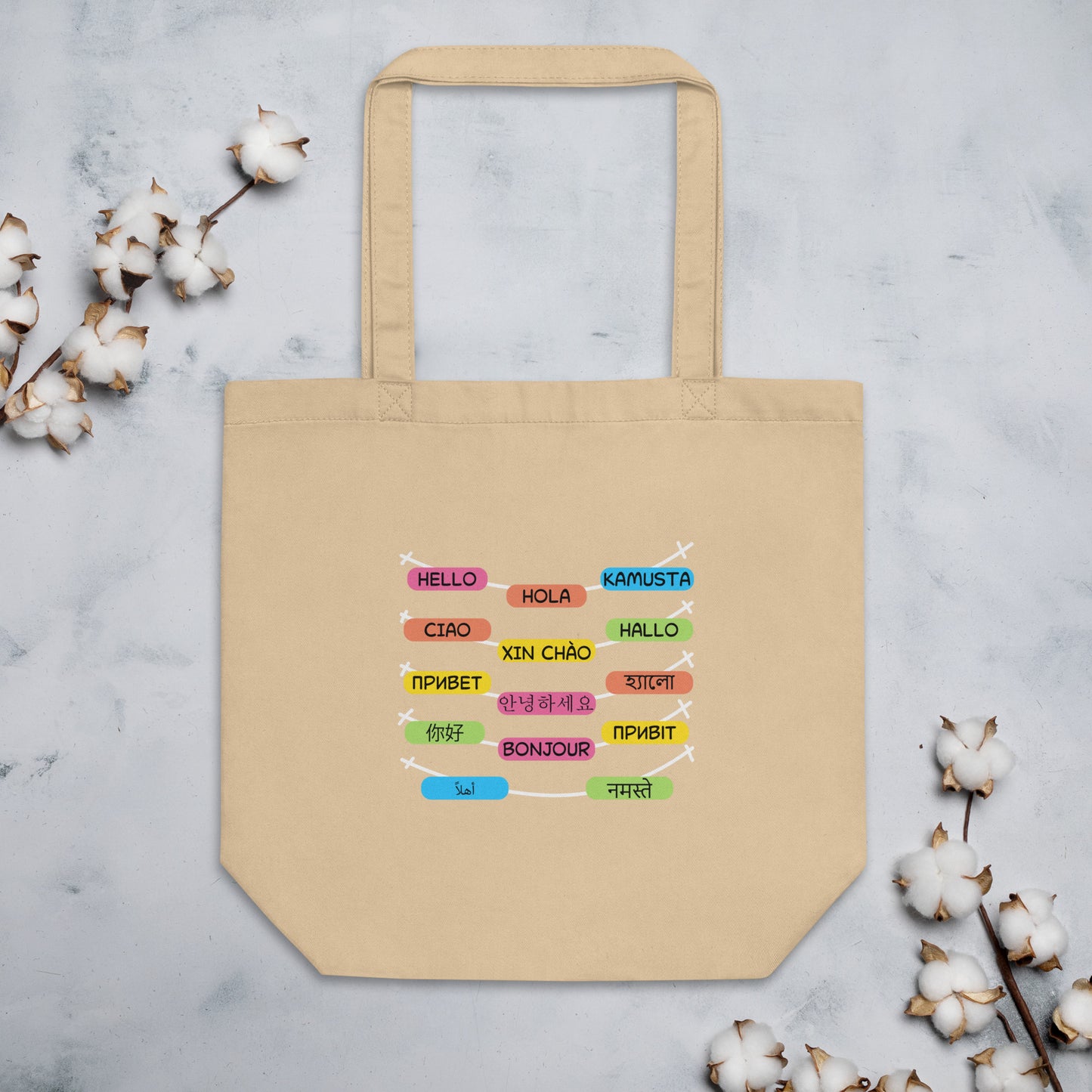 Multilingual Word Wall Eco Tote Bag