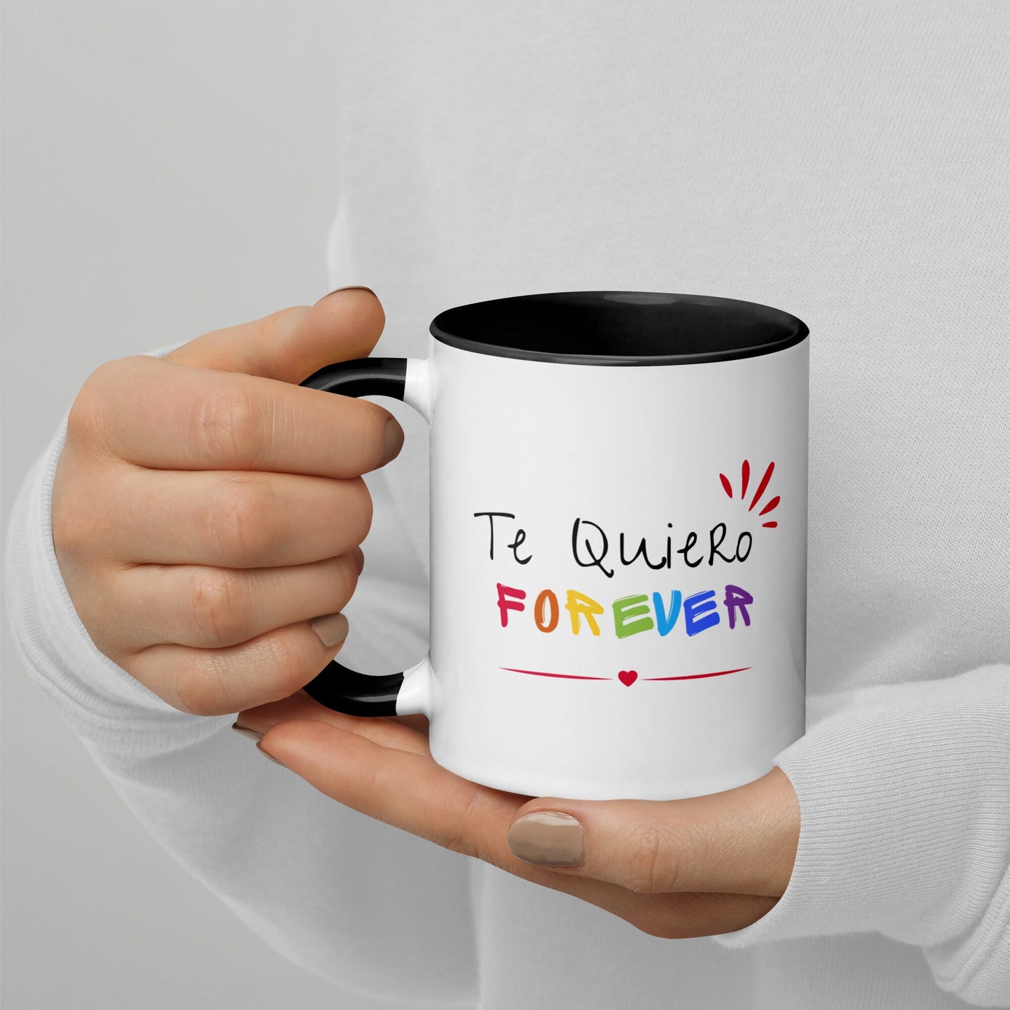Te Quiero Forever Mug with Color Inside