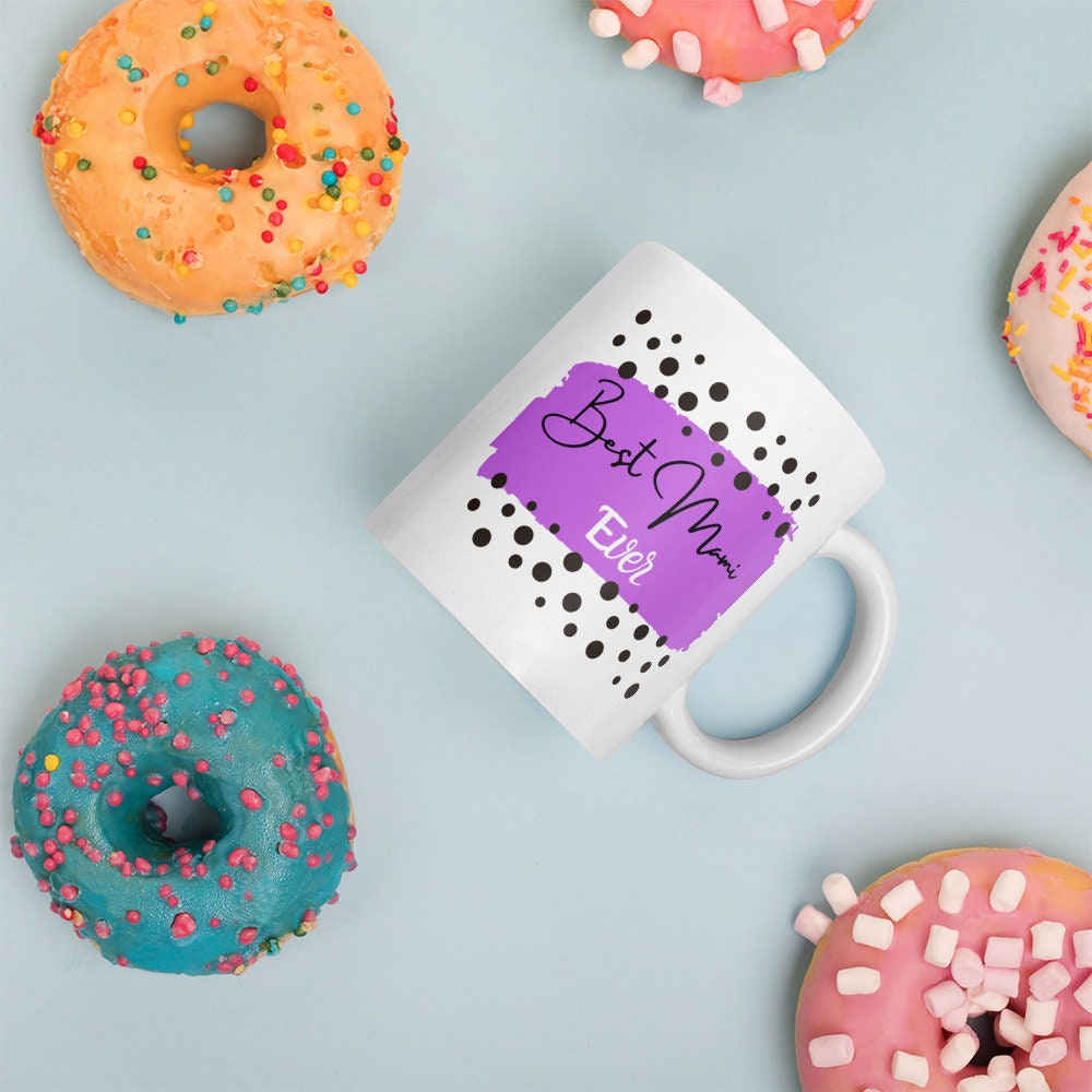 Best Mami Ever White glossy mug